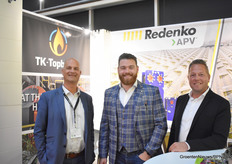 Arwin van der Wees of SPX Flow, Tom van Reeven of TK-Topboiler bv and Dinant Bauer of SPX Flow.